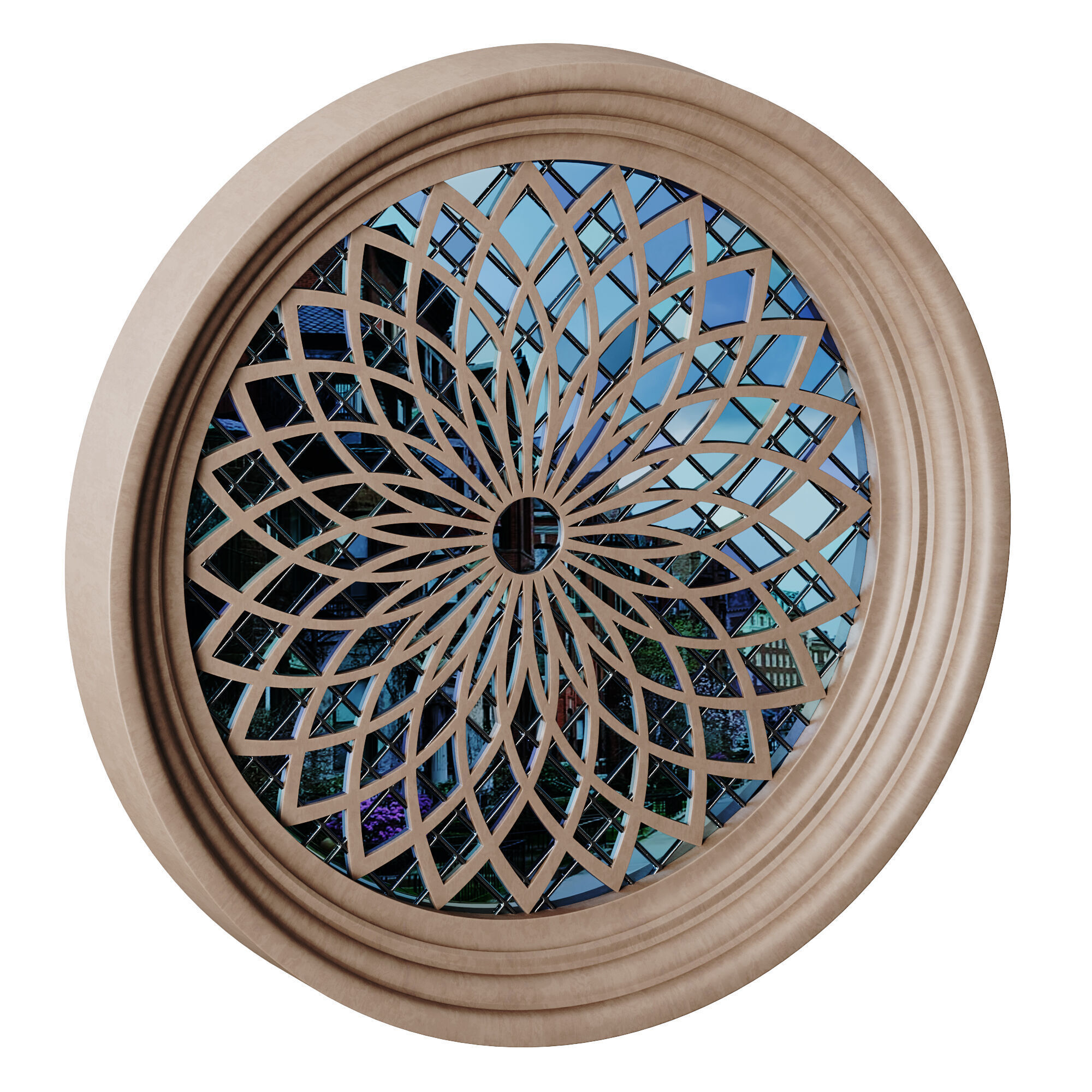 Gothic Window 07 3D model_11