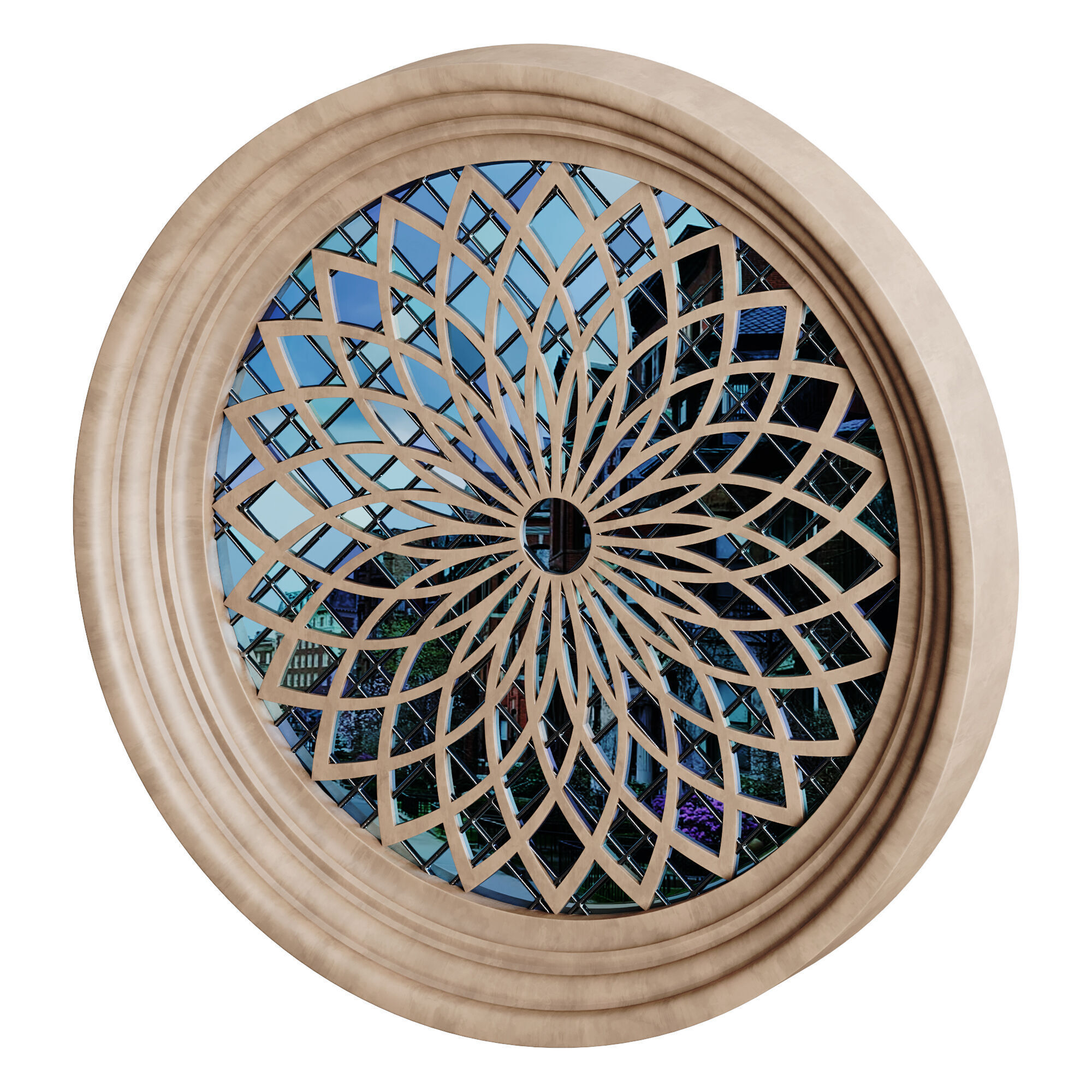 Gothic Window 07 3D model_6