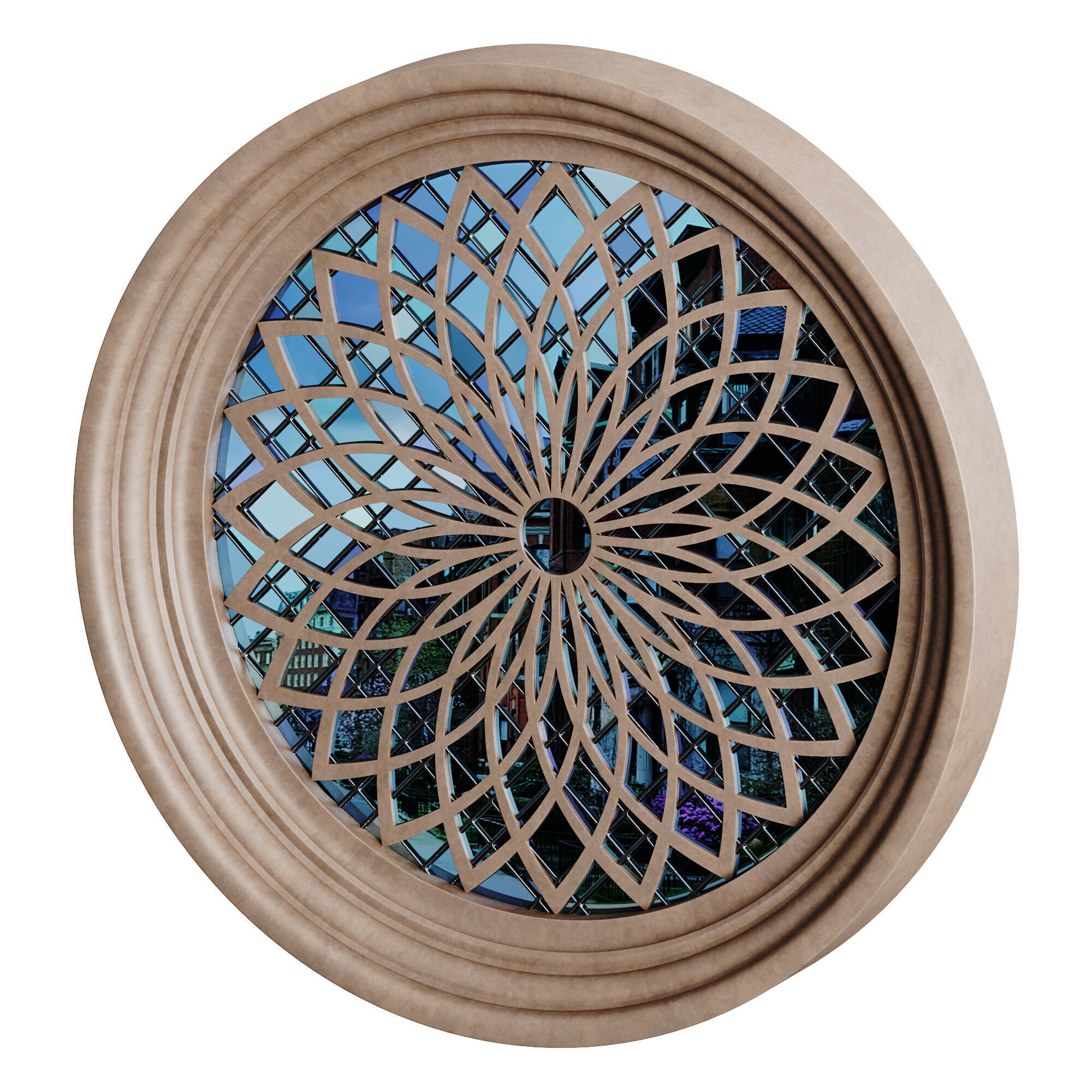 Gothic Window 07 3D model_2