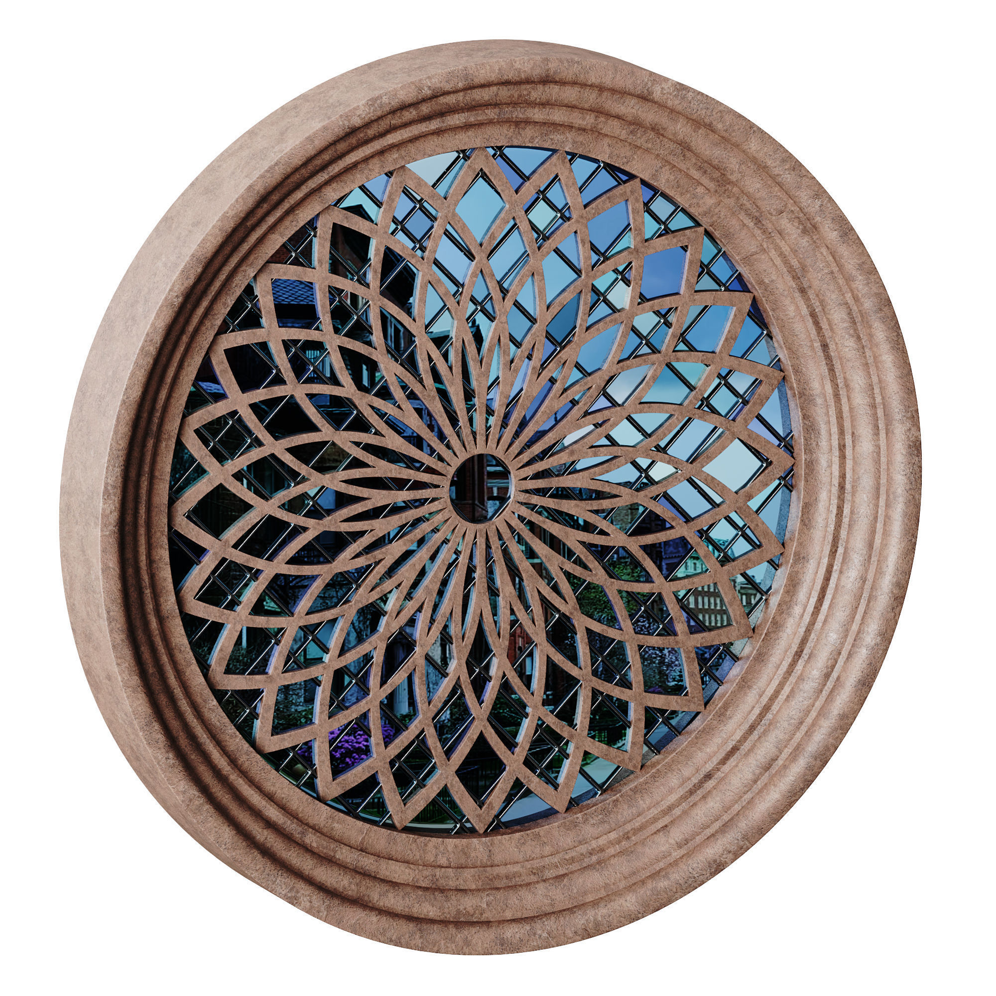 Gothic Window 07 3D model_12