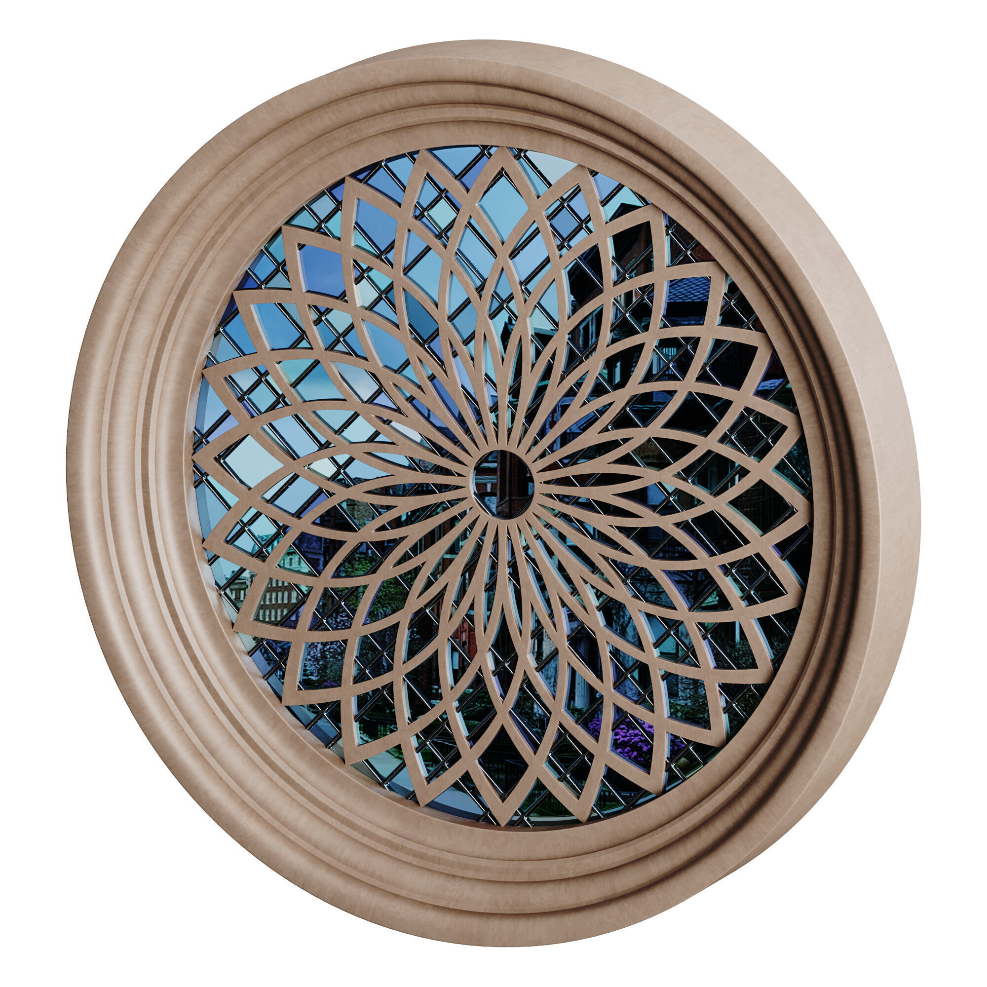 Gothic Window 07 3D model_4