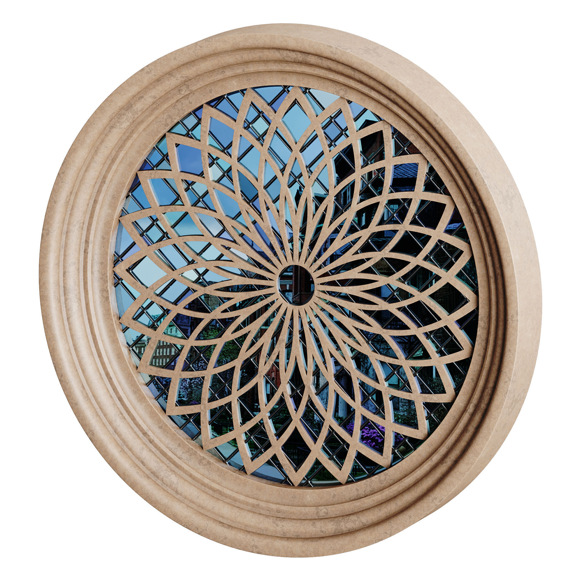 Gothic Window 07 3D model_5