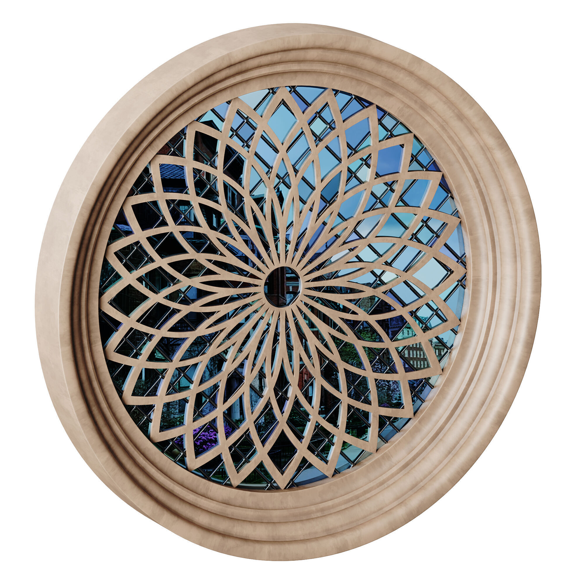 Gothic Window 07 3D model_8