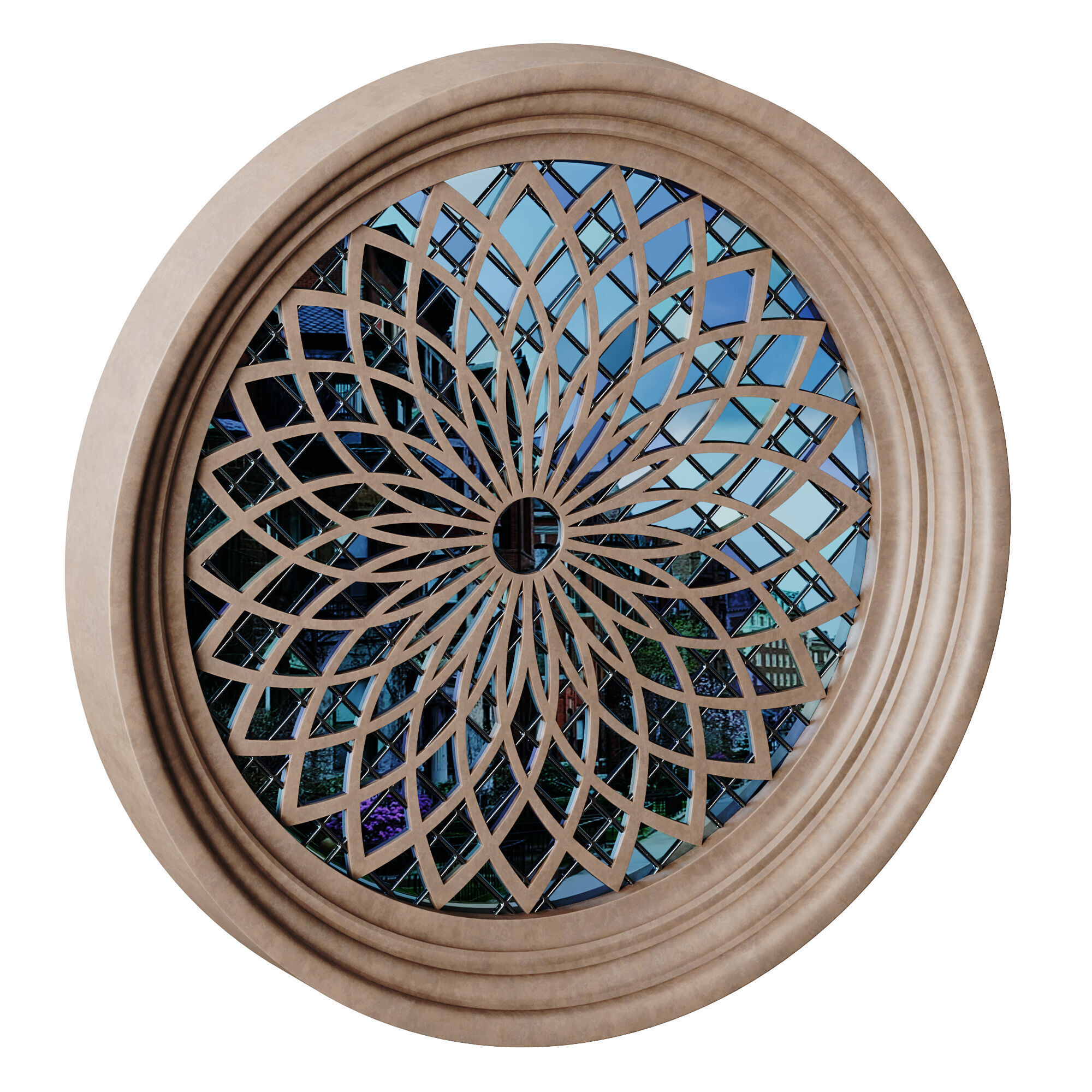 Gothic Window 07 3D model_10
