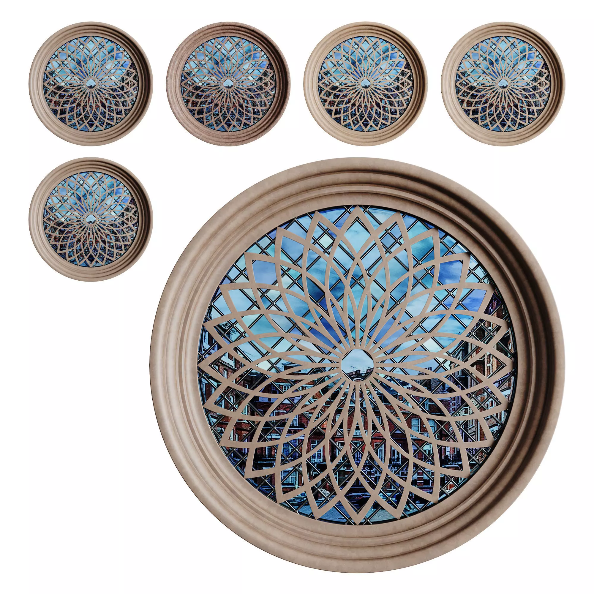 Gothic Window 07 3D model_0