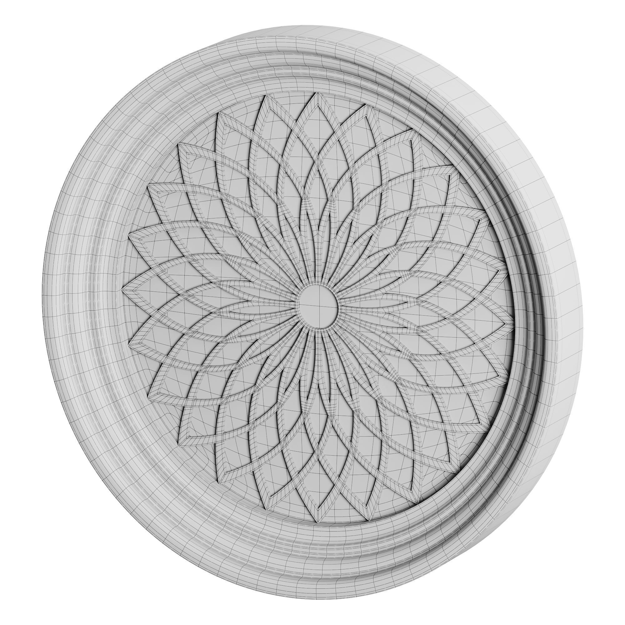 Gothic Window 07 3D model_13