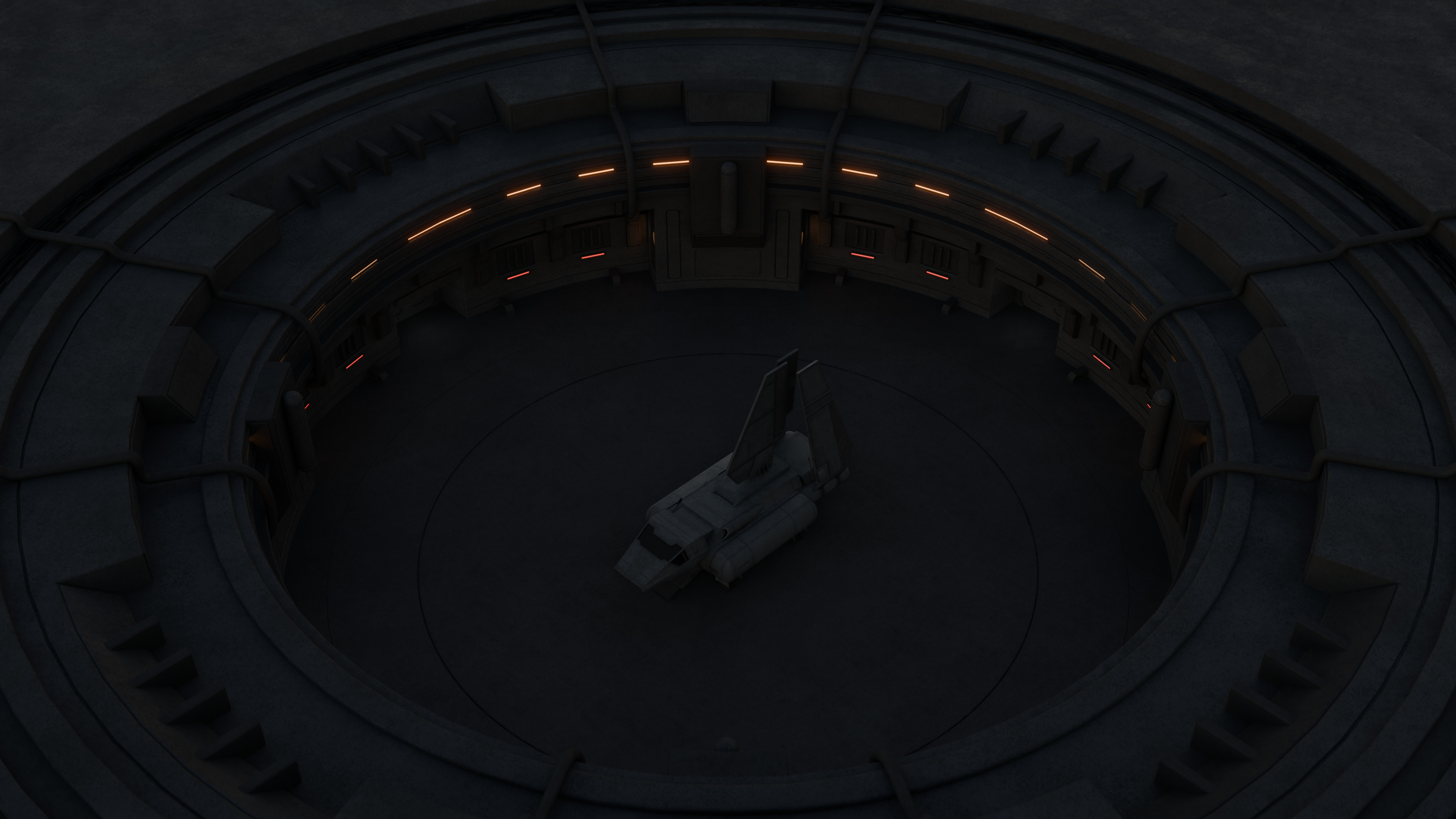 Imperial Sentinel Landing Class Low-poly 3D model_11