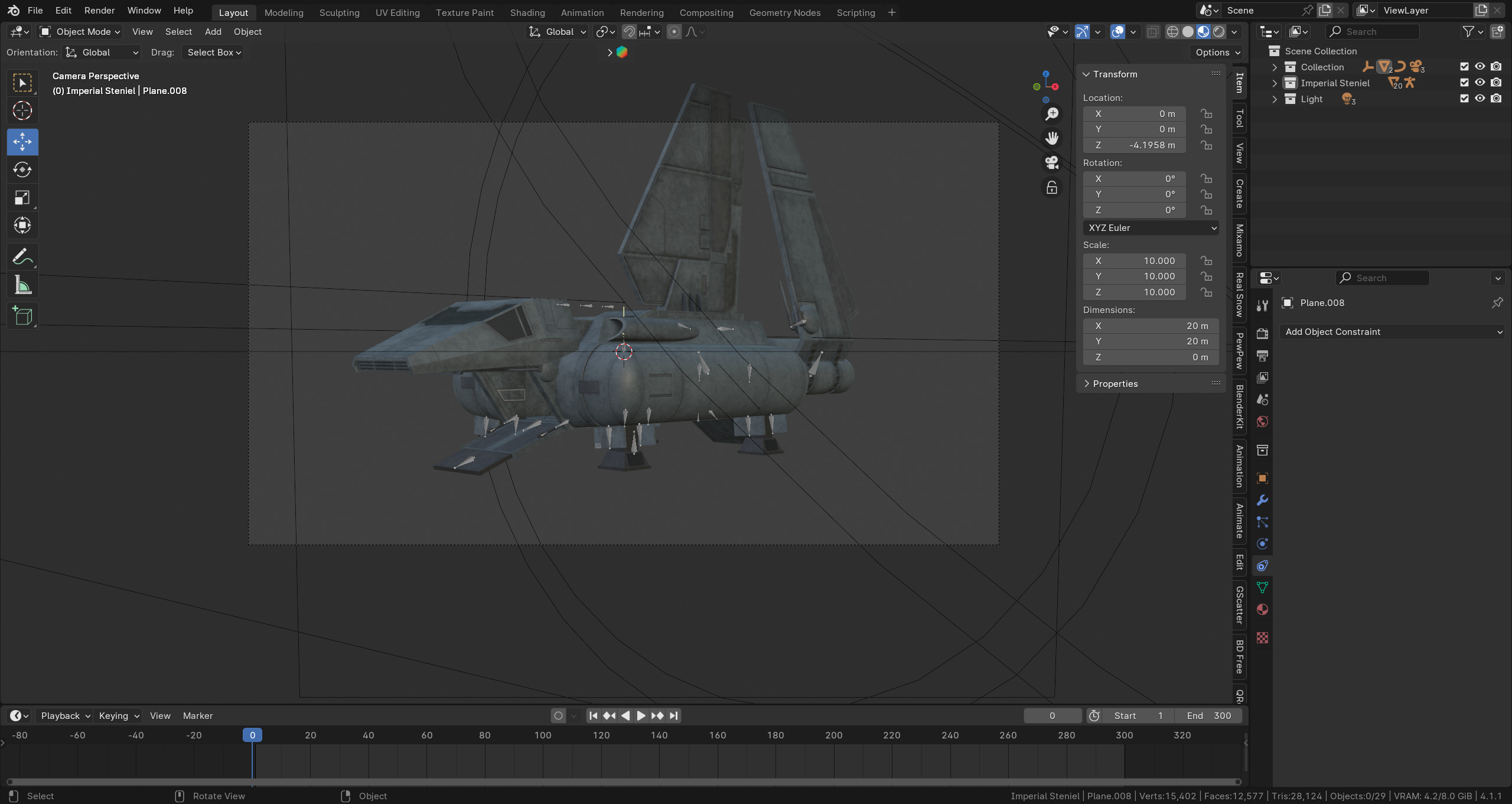 Imperial Sentinel Landing Class Low-poly 3D model_13