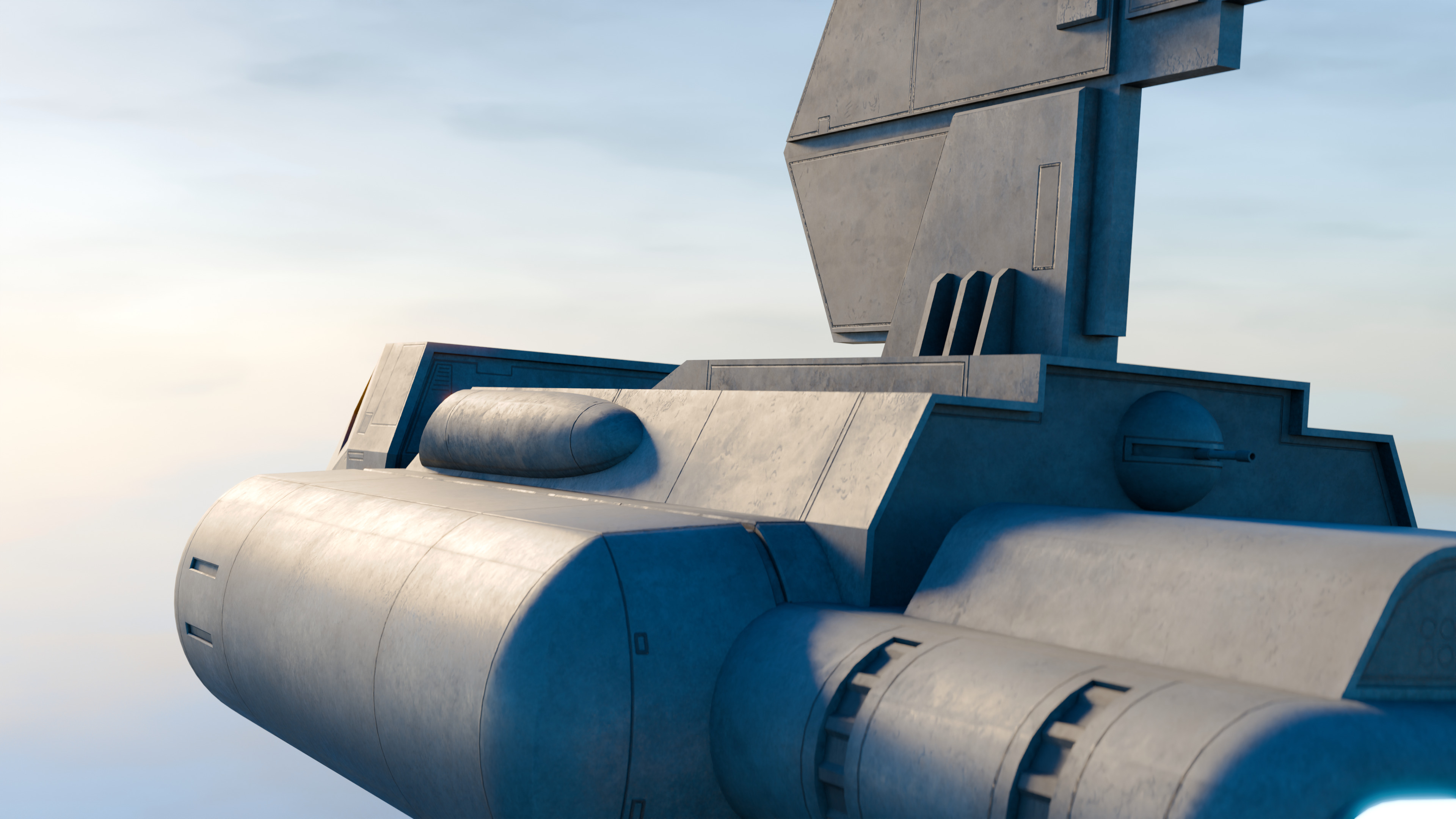 Imperial Sentinel Landing Class Low-poly 3D model_2