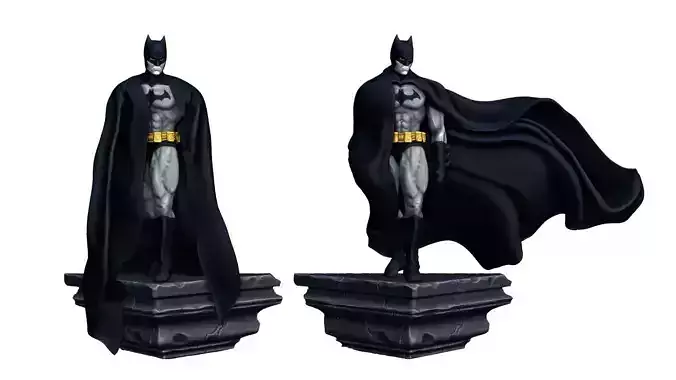 The Batman printable figure figurine 2 versions