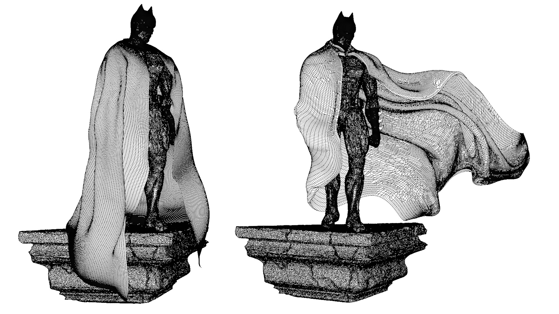 The Batman printable figure figurine 2 versions 3D print model_22