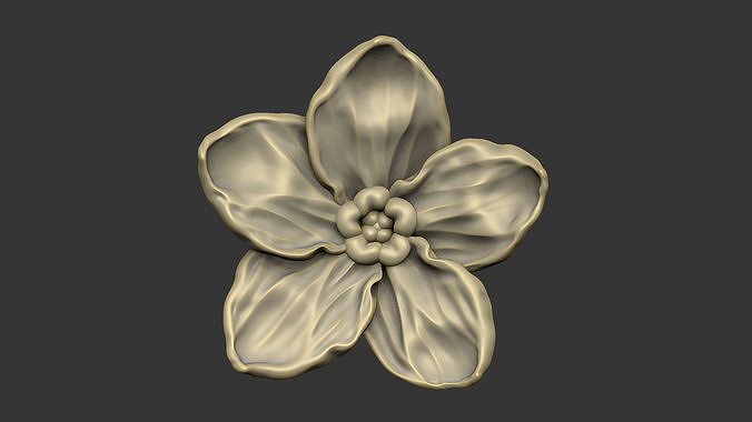 Forget me not petal flower floral design 3D print model