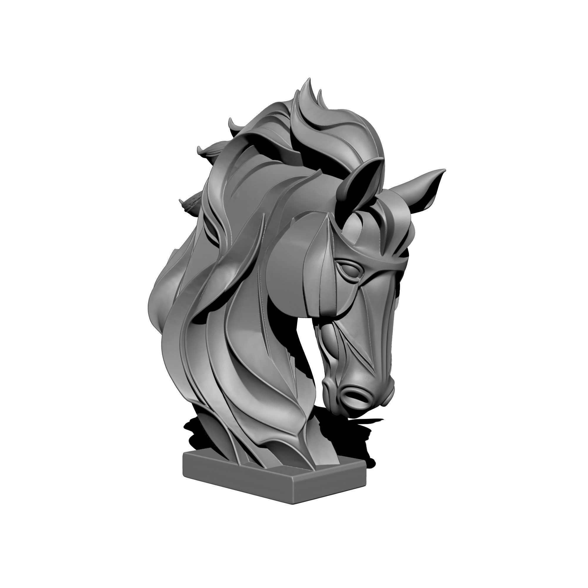 Horse Statue 3D print model_2