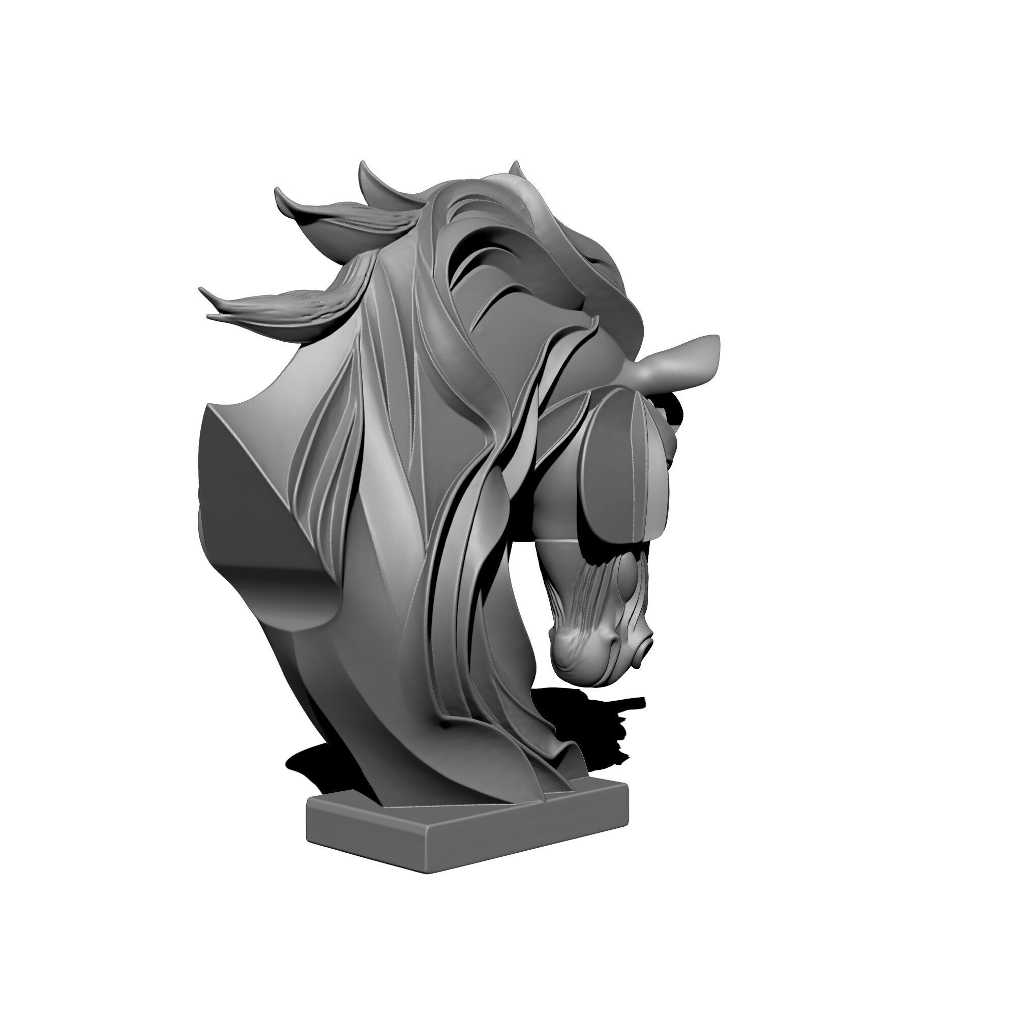 Horse Statue 3D print model_4