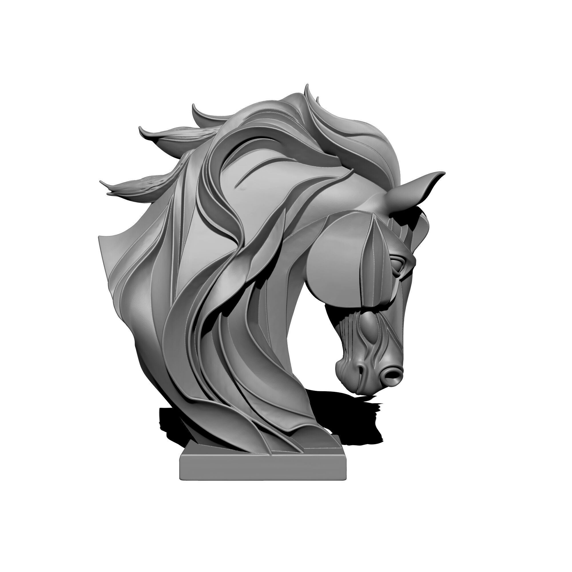 Horse Statue 3D print model_3
