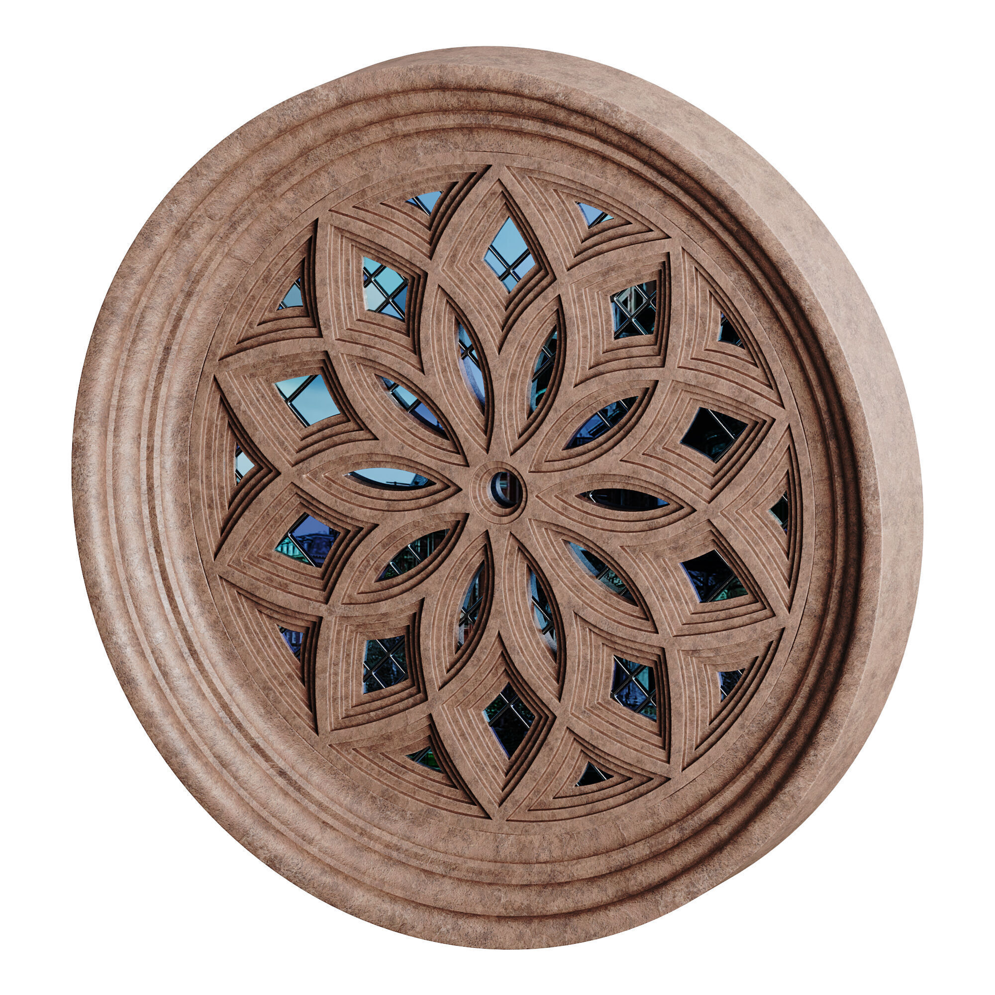 Gothic Window 08 3D model_6