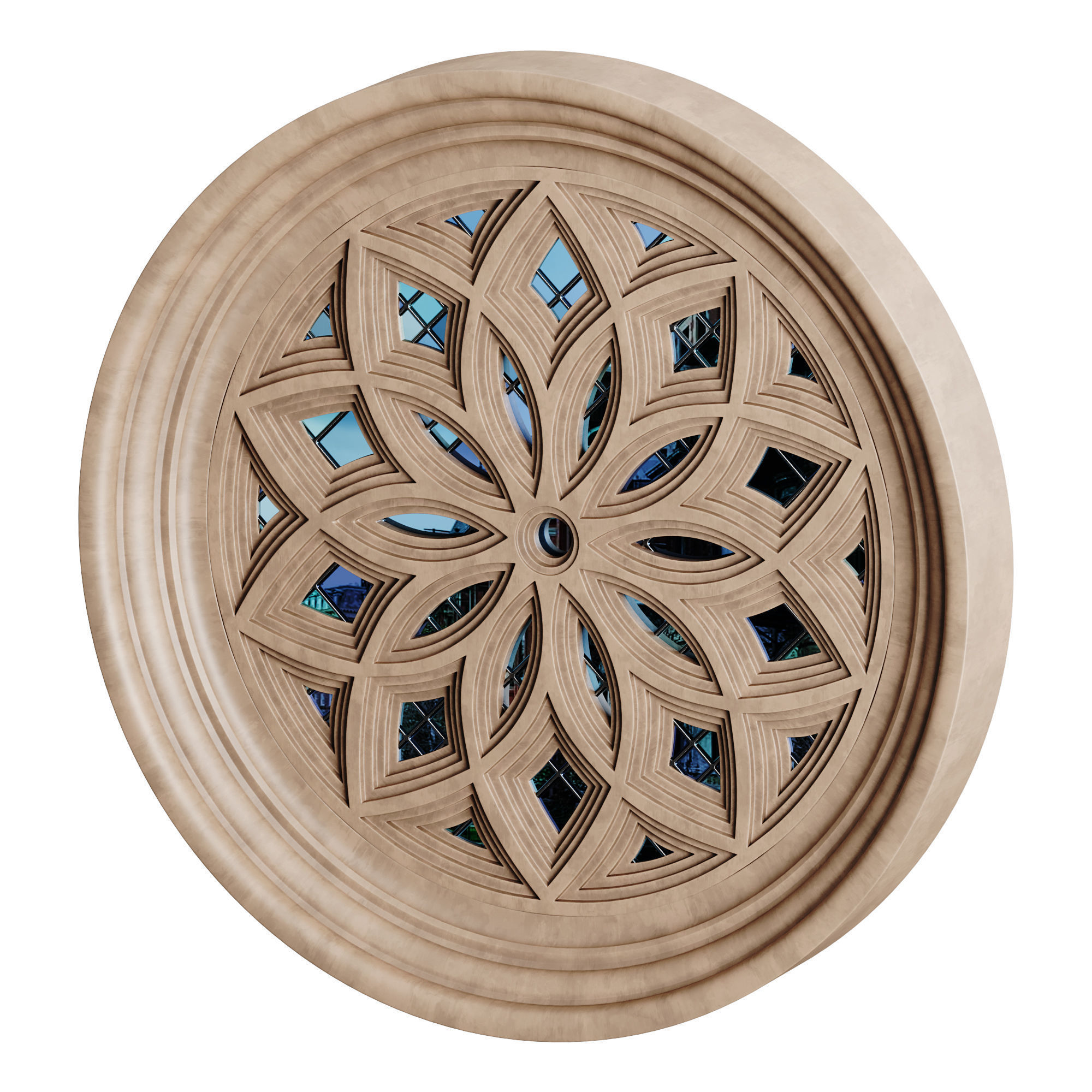 Gothic Window 08 3D model_5