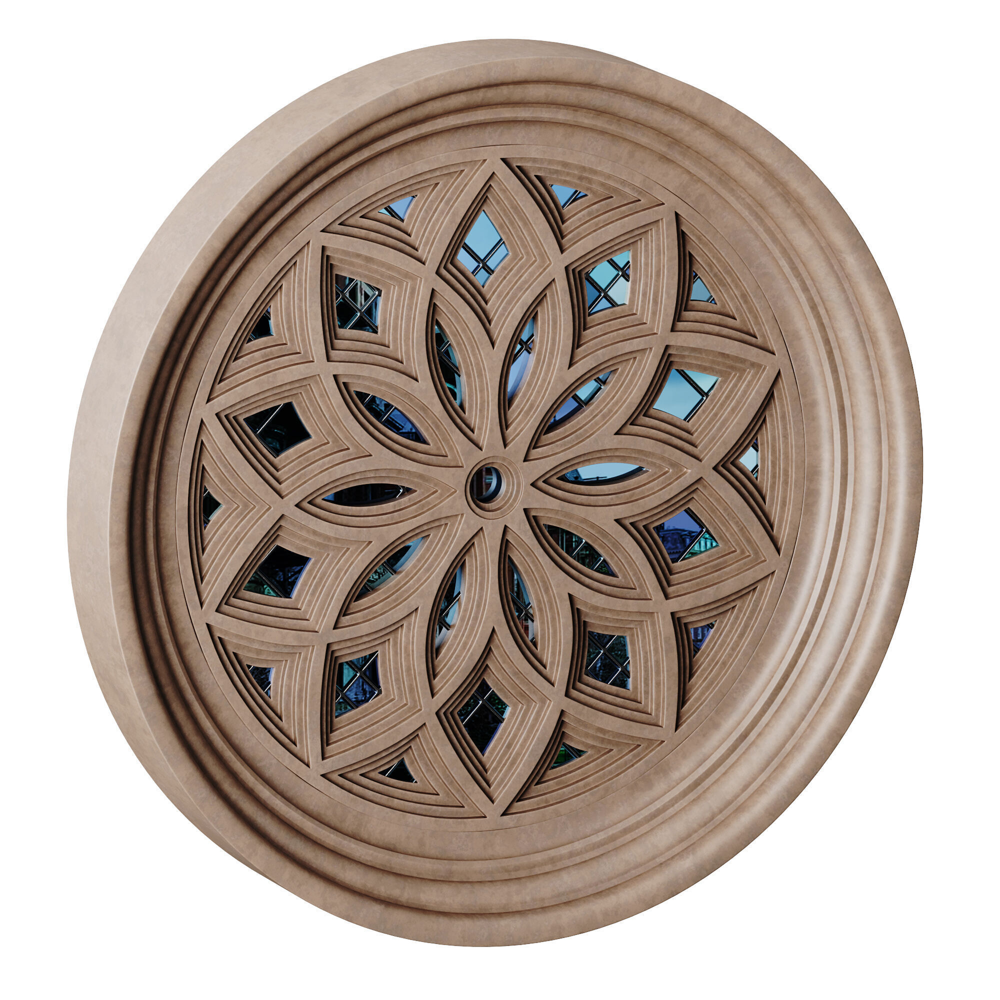 Gothic Window 08 3D model_10