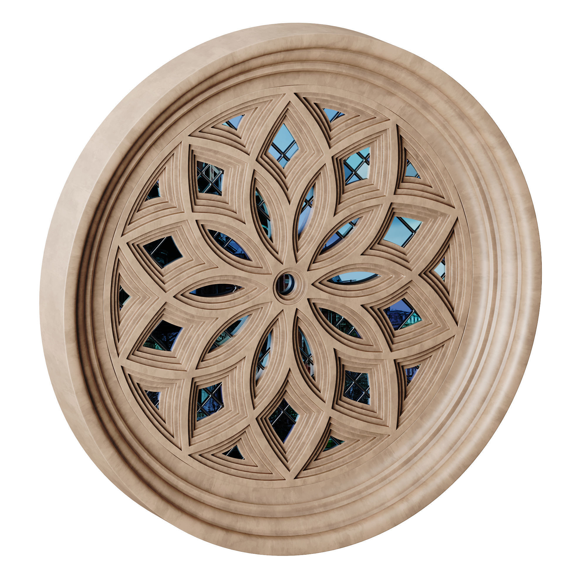 Gothic Window 08 3D model_8