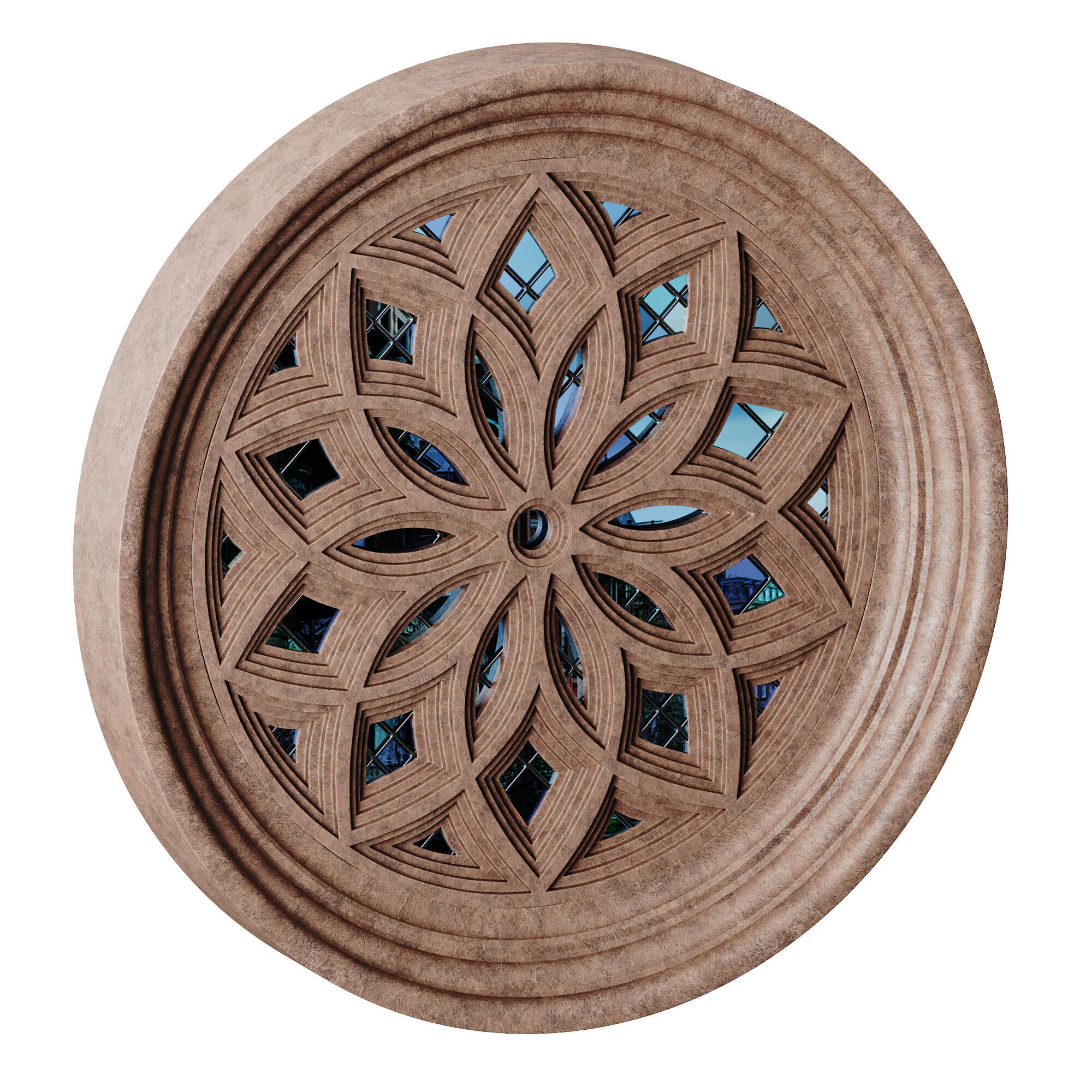 Gothic Window 08 3D model_12