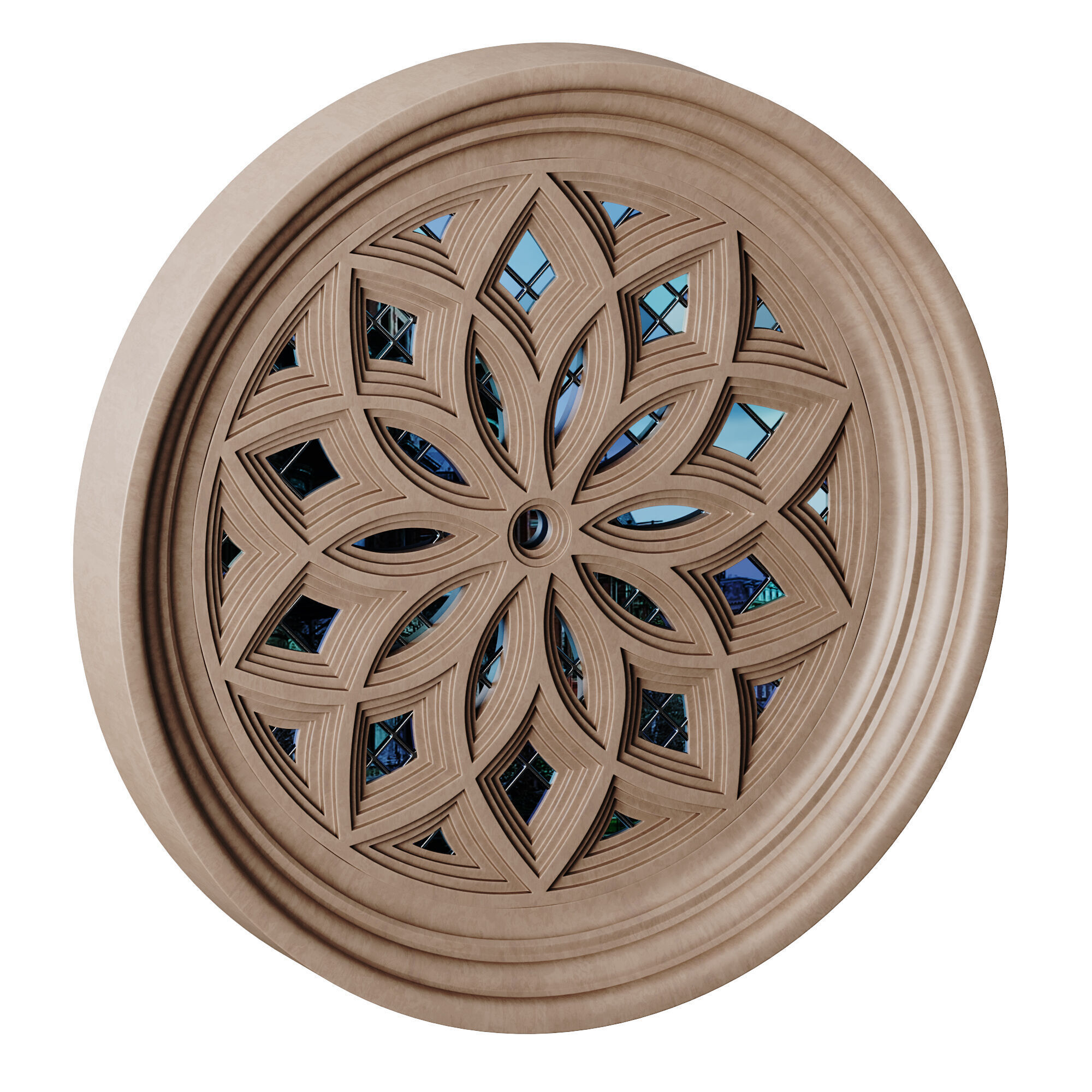 Gothic Window 08 3D model_11