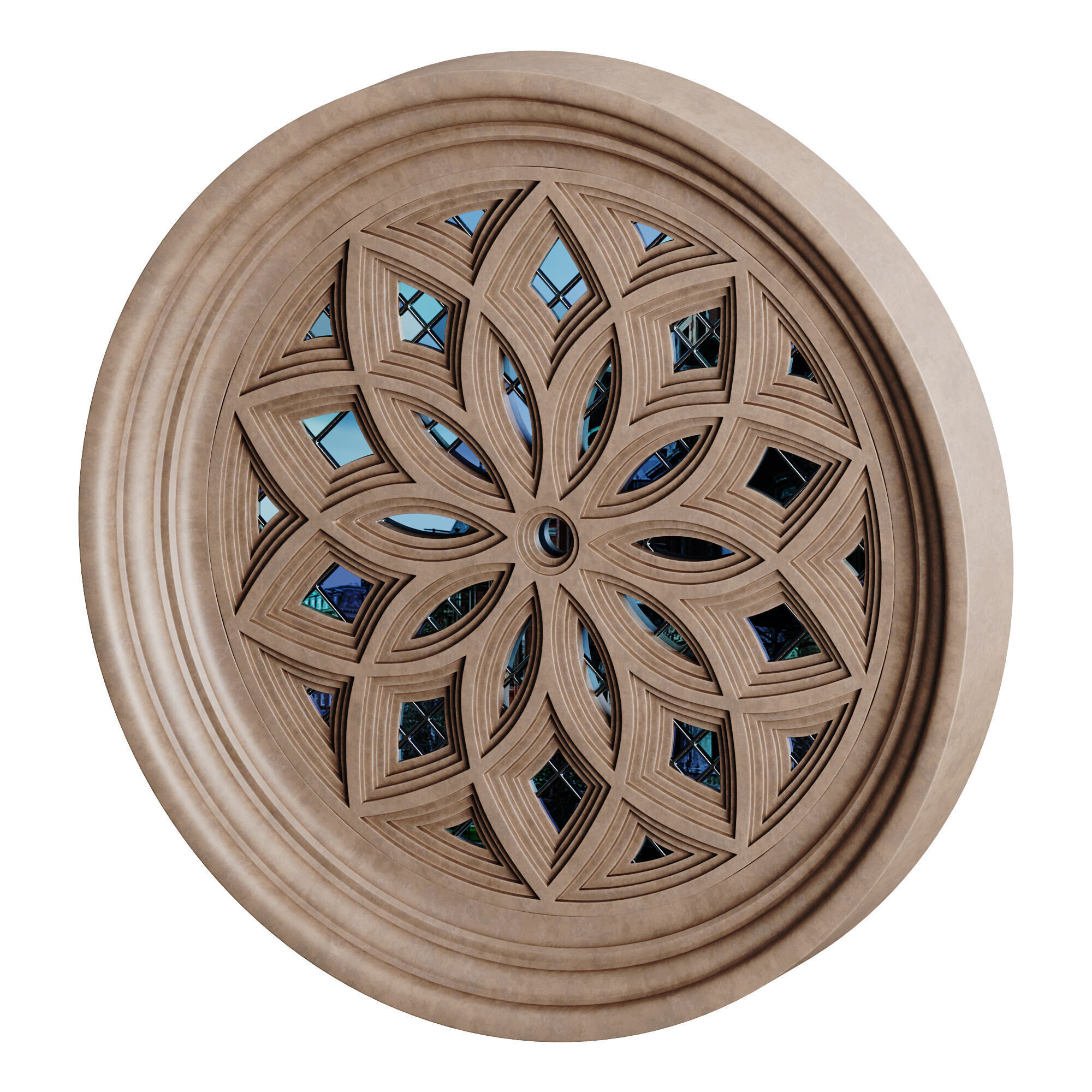 Gothic Window 08 3D model_2