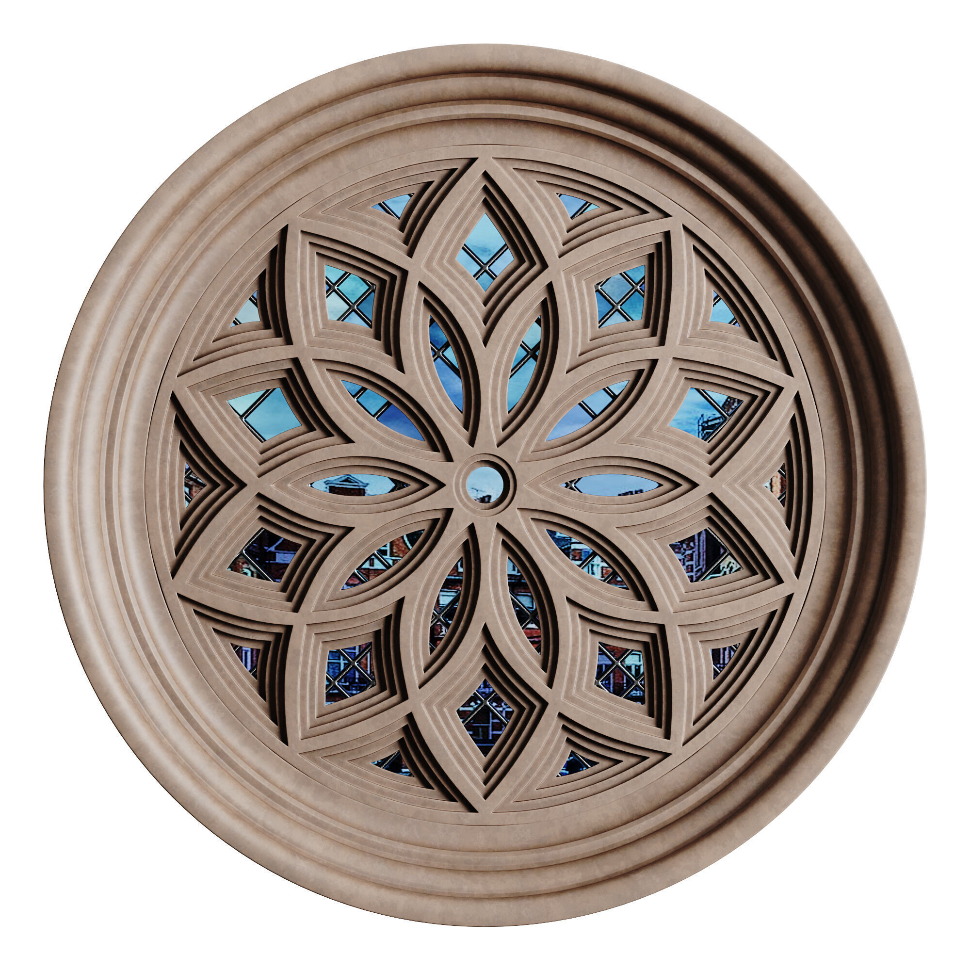 Gothic Window 08 3D model_1