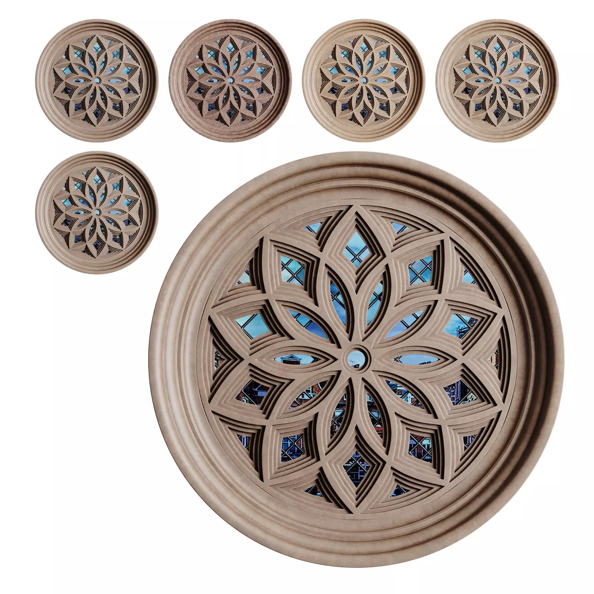 Gothic Window 08 3D model_0