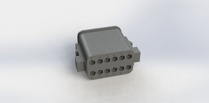 Conector Eletrico 225389C1 Case New Holland Electric Connector 3D model