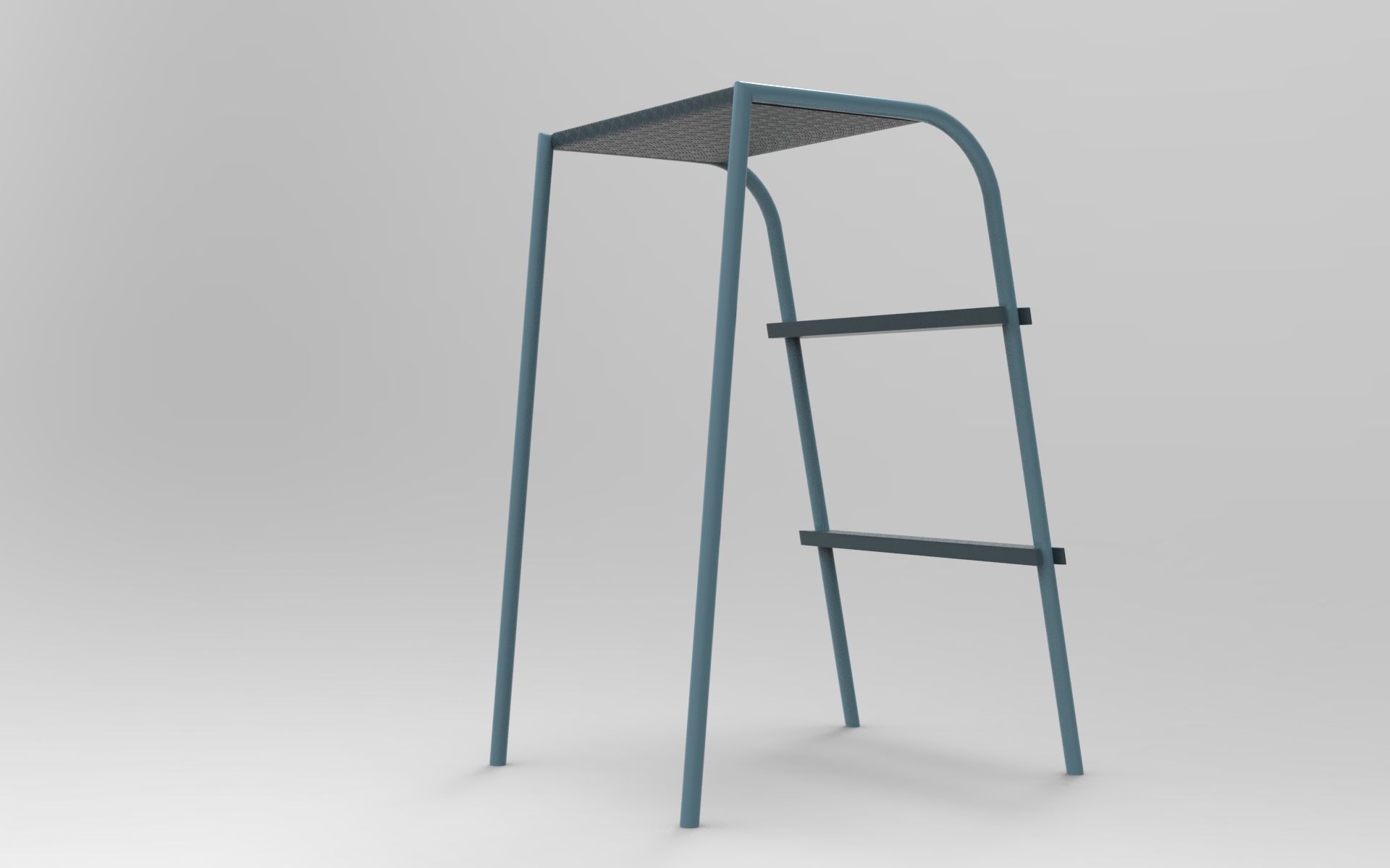 Ola Kitchen Ladder Low-poly 3D model_2