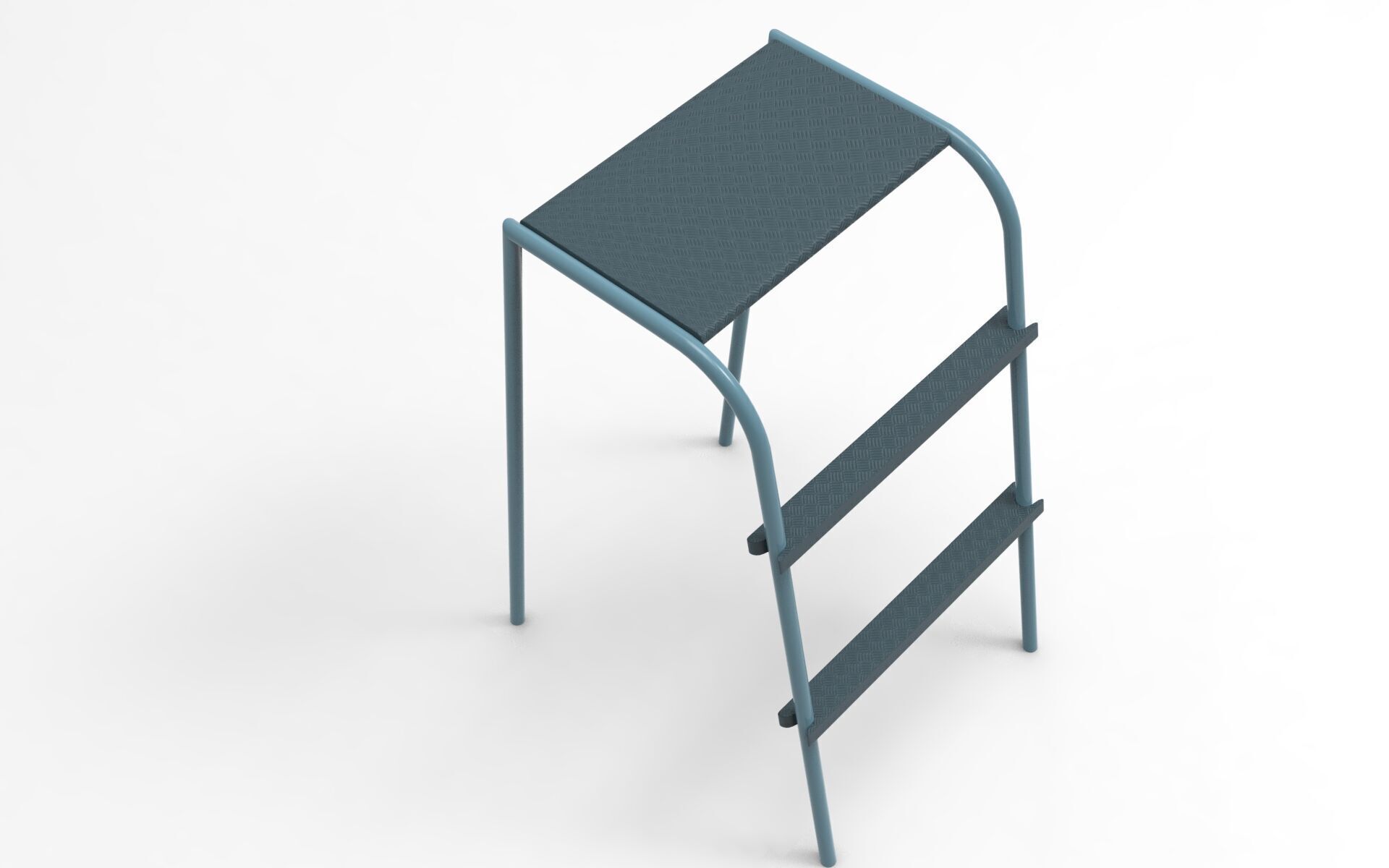 Ola Kitchen Ladder Low-poly 3D model_1