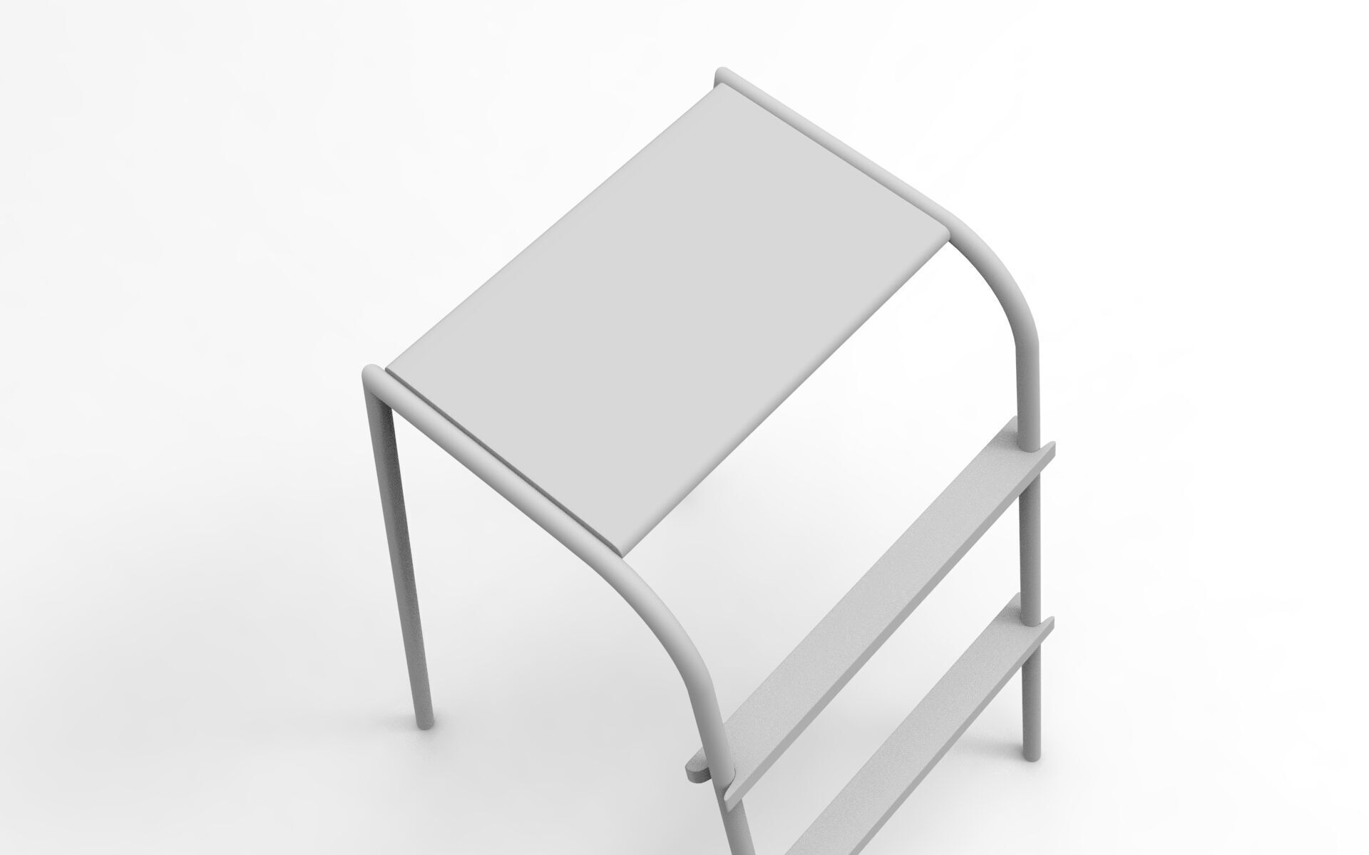 Ola Kitchen Ladder Low-poly 3D model_8