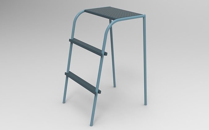 Ola Kitchen Ladder Low-poly 3D model