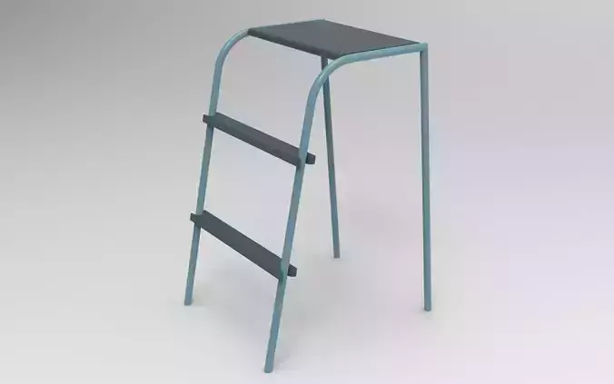 Ola Kitchen Ladder Low-poly 3D model