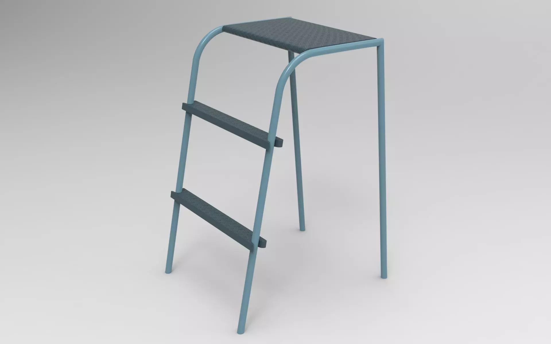 Ola Kitchen Ladder Low-poly 3D model_0