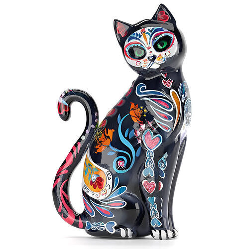 Alebrije Black Cat 3D model