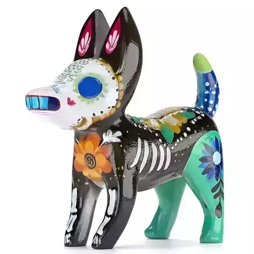 Alebrije Black dog