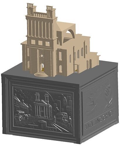 St Mary Woolnoth Architectural Model 3D print model