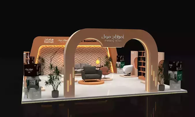 booth 9x8 open 3 side  2 sample 