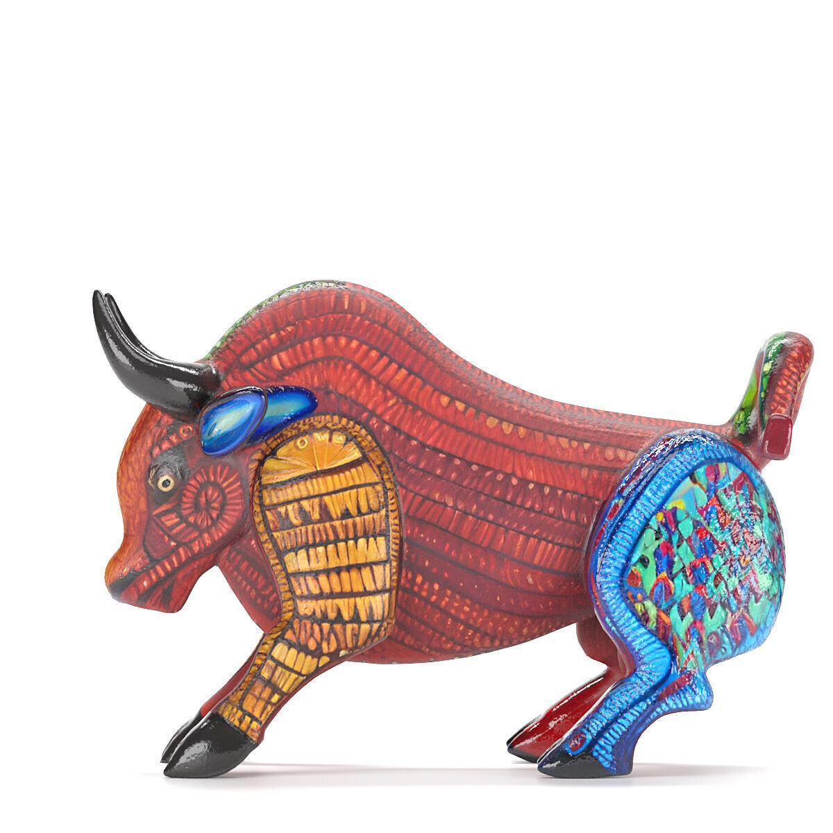 Alebrije bull 02 3D model_3