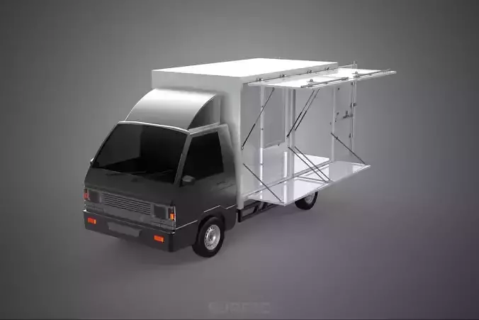 CAR MOBILE SHOP FOOD TRUCK VEHICLE VAN RETAIL CATERING OPEN DOOR