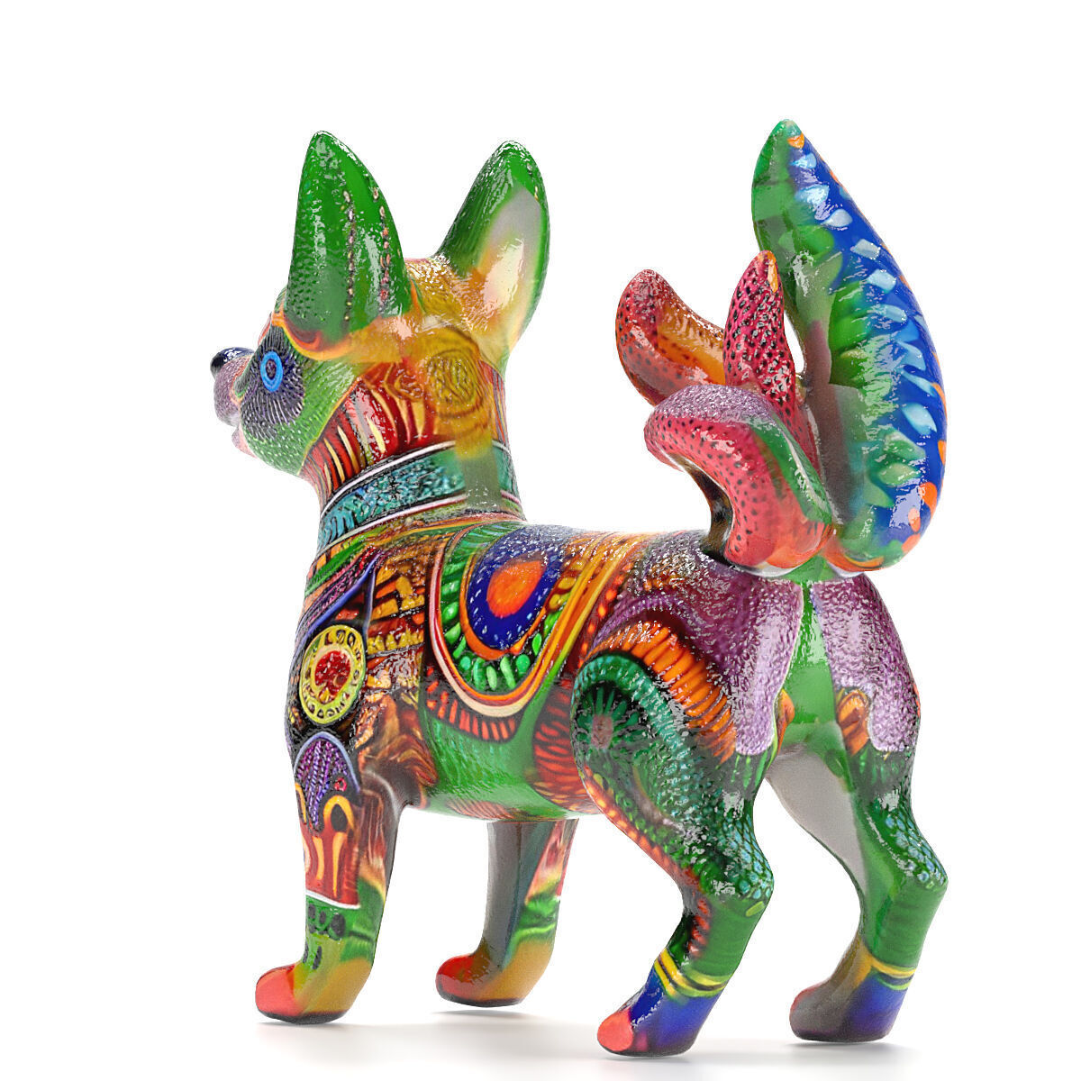 Alebrije  dog 02 3D model_2