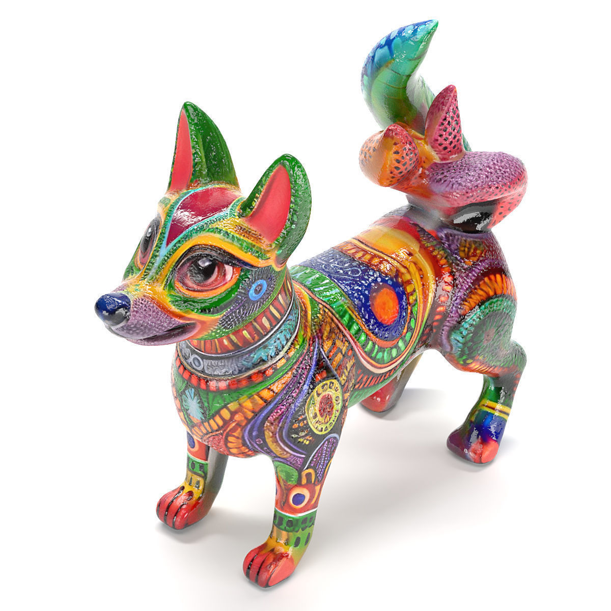 Alebrije  dog 02 3D model_4
