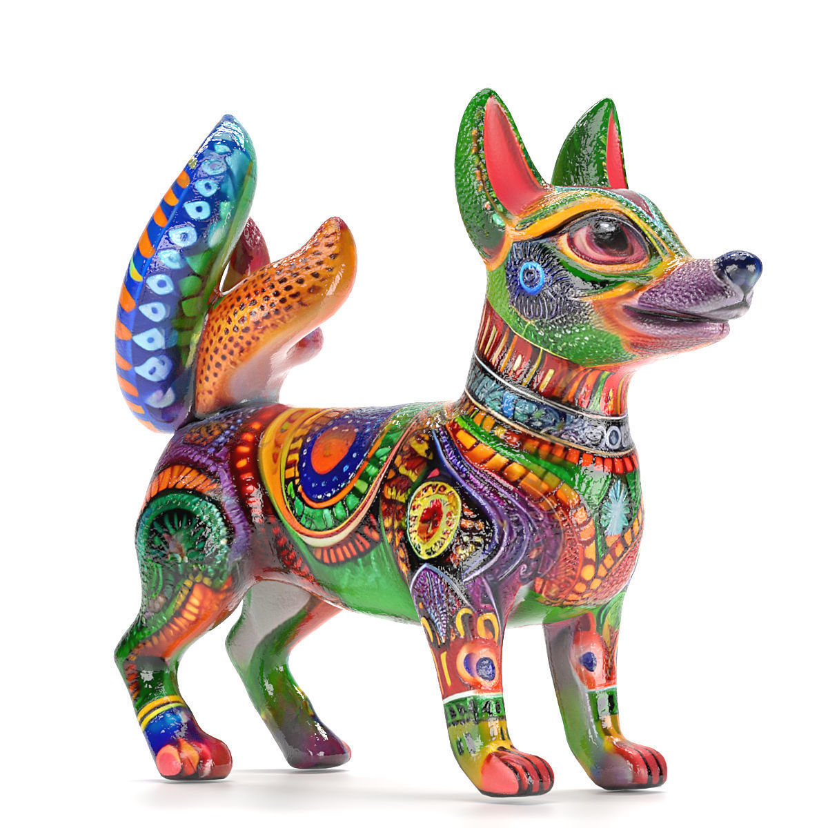Alebrije  dog 02 3D model_3