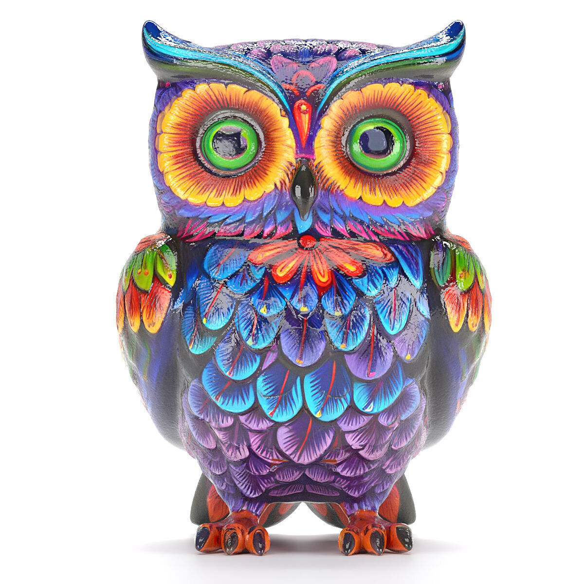 Alebrije owl 02 3D model_1