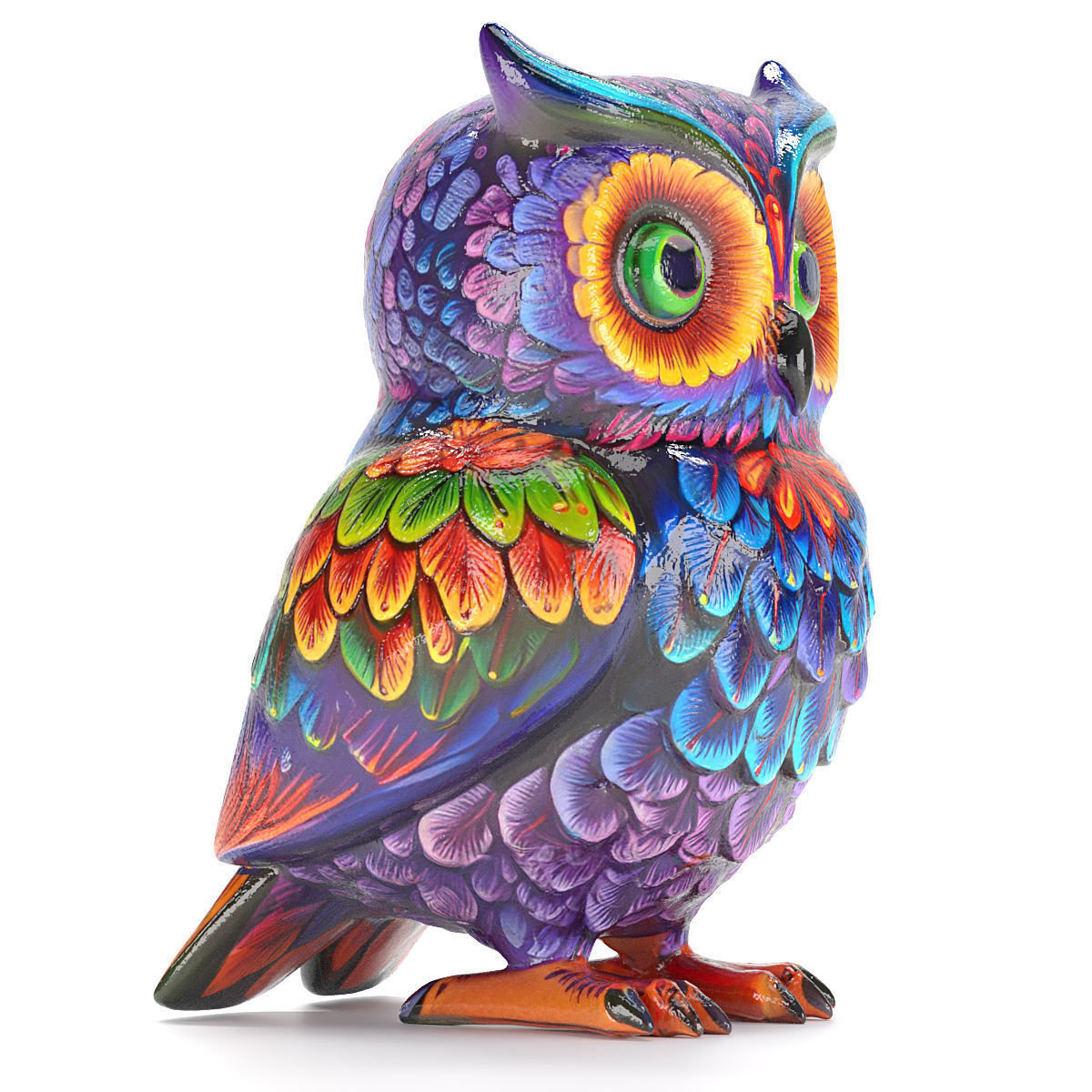 Alebrije owl 02 3D model_2