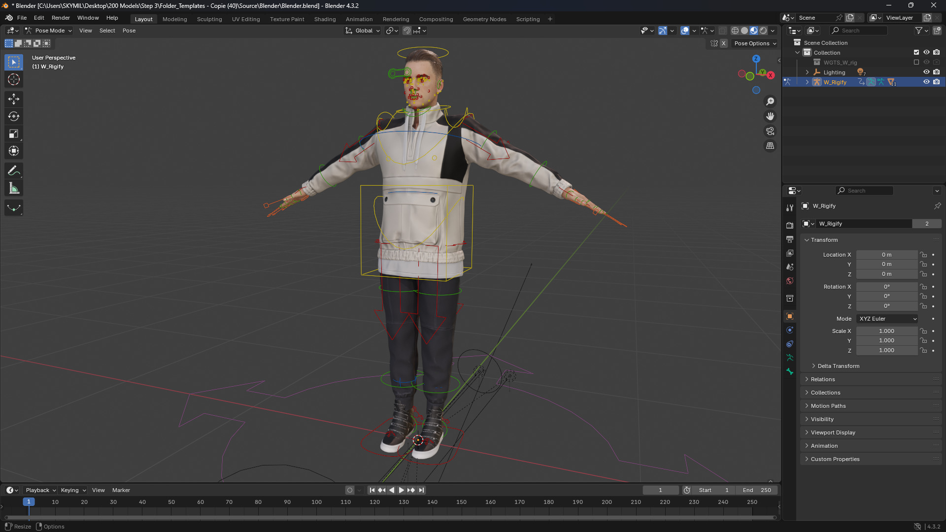 Handsome Modern Realistic Young Man 3D Rigged Low-poly 3D model_13