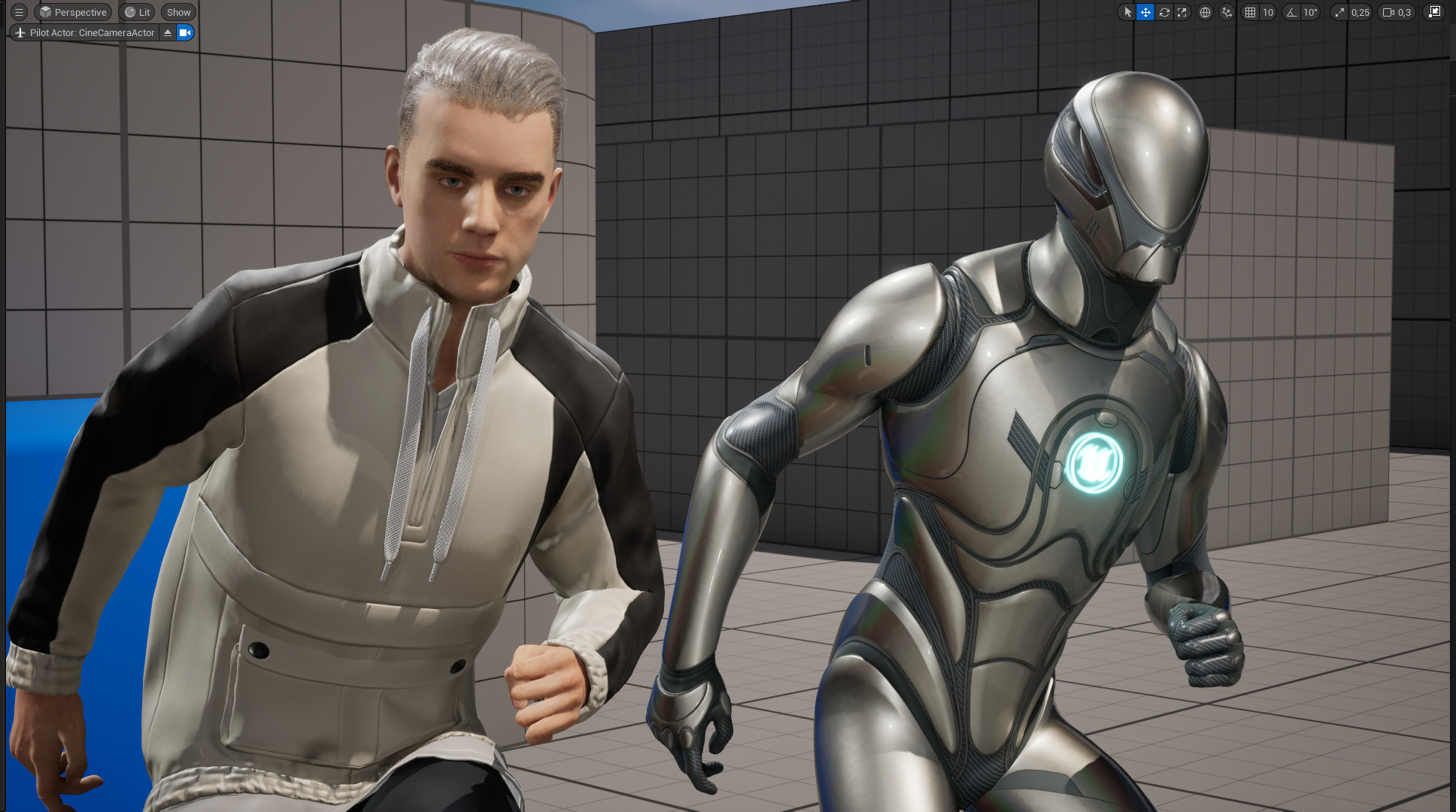 Handsome Modern Realistic Young Man 3D Rigged Low-poly 3D model_21