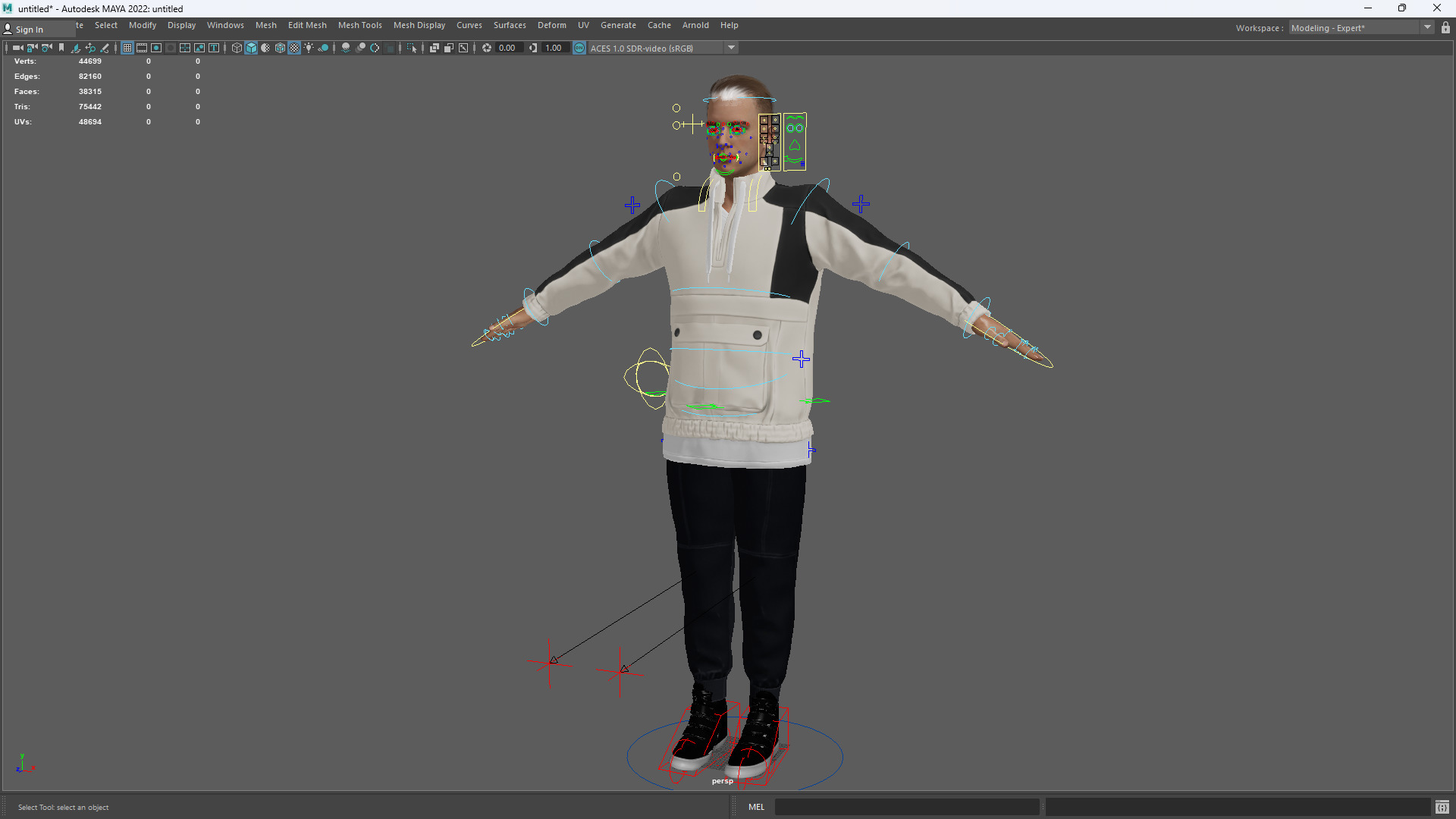 Handsome Modern Realistic Young Man 3D Rigged Low-poly 3D model_18