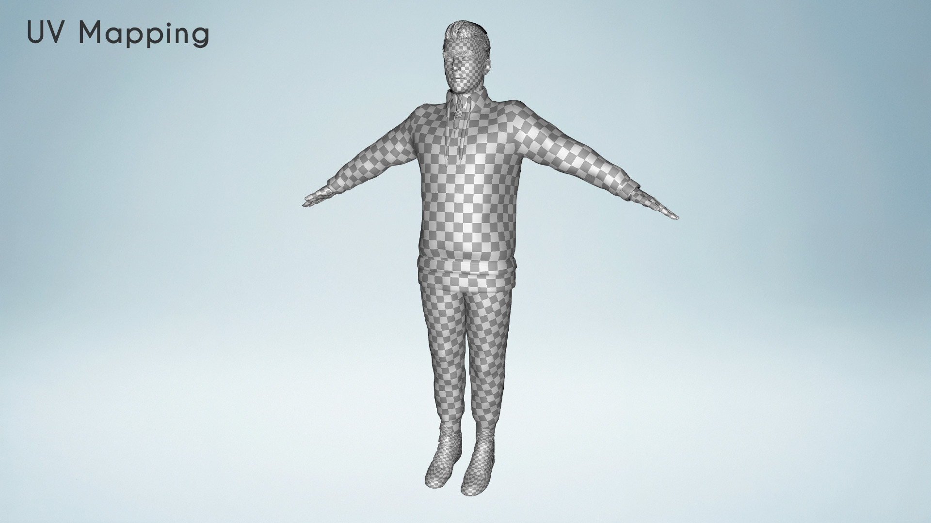 Handsome Modern Realistic Young Man 3D Rigged Low-poly 3D model_23